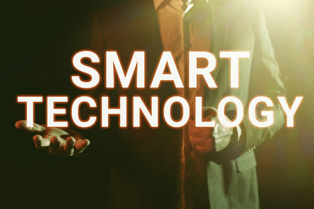 Handwriting text Smart Technologygadgets or device that has a built in computer or chip. Internet Concept gadgets or device that has a built in computer or chipの写真素材