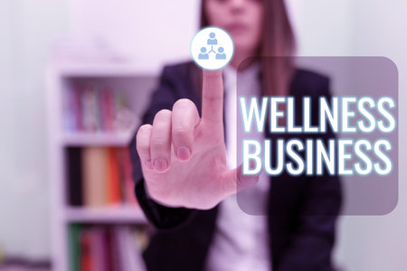 Text caption presenting Wellness Business Professional venture focusing the health of mind and body. Word Written on Professional venture focusing the health of mind and body