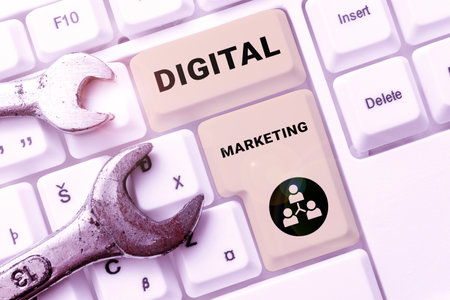 Handwriting text Digital MarketingSearch Engine Optimazation Pay Per Click Ad Internet. Business overview Search Engine Optimazation Pay Per Click Ad Internetの写真素材