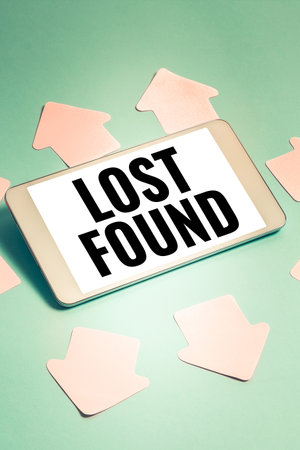 Sign displaying Follow Your Gut. Business approach Things that are left behind and may retrieve to the ownerの写真素材