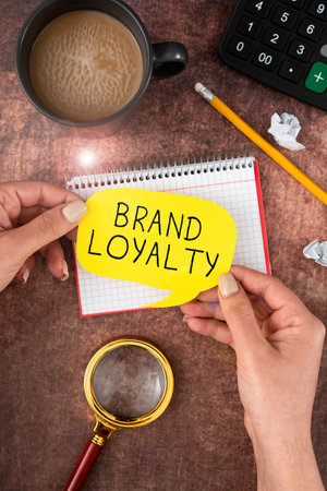Conceptual display Brand Loyalty. Word for Repeat Purchase Ambassador Patronage Favorite Trusted