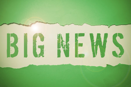 Text showing inspiration Big News. Word for knowing actions no one heard about it yet Teleporter journalistの写真素材