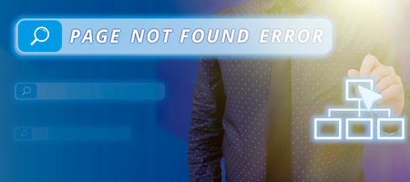 Conceptual caption Where Are You Going Question. Word for message appears when search for website doesnt existの写真素材