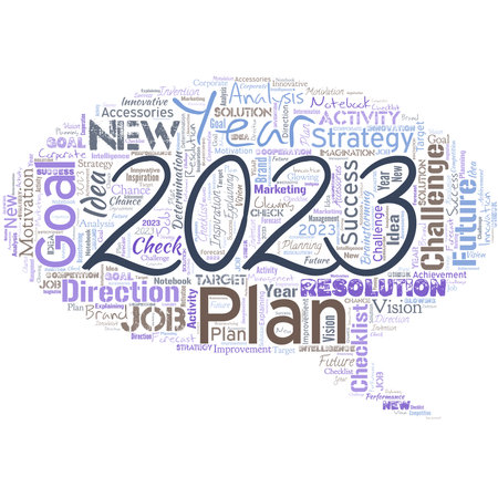 Big word cloud in the shape of speech bubble with word Plan. Improve searching for something in a certain location. Setting up your goals and plans for the current year.のイラスト素材