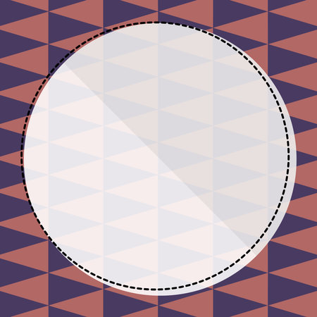 Comic Blank Speech Bubble With Copy Space Over Circular Color Background Design. Empty Template In Explosion Framework Representing Advertisement And Promoting Business.のイラスト素材