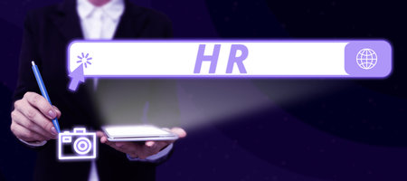 Handwriting text Hr. Internet Concept human resource strategic approach to the effective management ofの写真素材