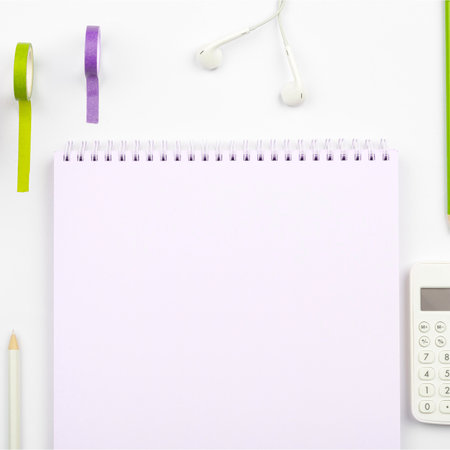 Multiple Assorted Collection Office Stationery Photo With Pens Pencils Notepads Notebook Ruler...