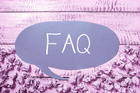 Conceptual display Faq. Business showcase describes activities associated with banking leverage or money Notebook With New Idea On Desk With Pens, Sharpener, Marker And Cellphone.の写真素材