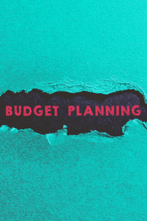 Text showing inspiration Budget Planning. Business idea purchasing process that businesses lead their customersの写真素材