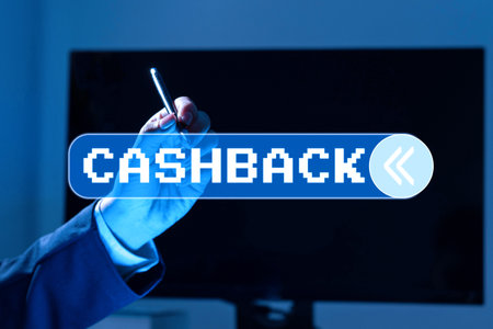 Text sign showing Cashback. Business showcase denoting a form of incentive offered to buyers of...