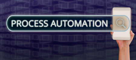 Text showing inspiration Process Automation. Business concept the use of technology to automate...
