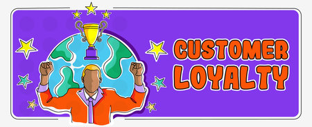 Inspiration showing sign Customer Loyalty. Business showcase buyers adhere to positive experience...