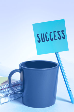 Text showing inspiration Success. Business idea direct result of selfsatisfaction doing the effort to do your best Inspirational business technology concept with copy spaceの写真素材