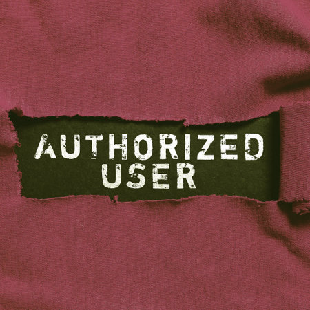 Text caption presenting Authorized User. Word for create extra exact copies of files or entire computers Frame With Leaves And Flowers Around And Important Announcements Inside.の写真素材