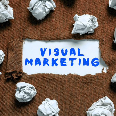 Sign displaying Visual Marketing. Conceptual photo reduce water wastage by measuring amount of water required Typing Program Schedule, Retyping And Debugging Program String Codesの写真素材