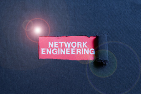 Sign displaying Network Engineering. Conceptual photo professional who has the skills to oversee the netの写真素材