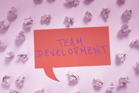 Inspiration showing sign Team Development. Word Written on expressing in recoverable and external...