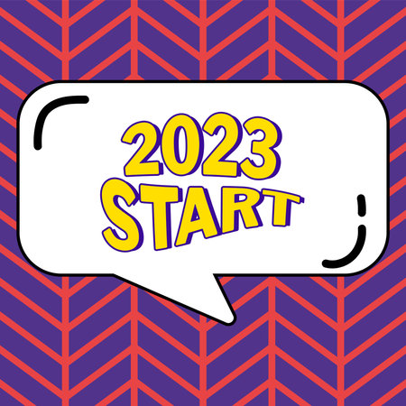 Writing displaying text 2023 Start. Business showcase remembering past year events main actions or...