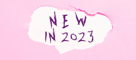 Text showing inspiration New In 2023. Business concept list of fresh things got introduced this year...