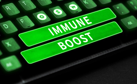 Handwriting text Immune Boost. Business overview being able to resist a particular disease preventing development of pathogensの写真素材