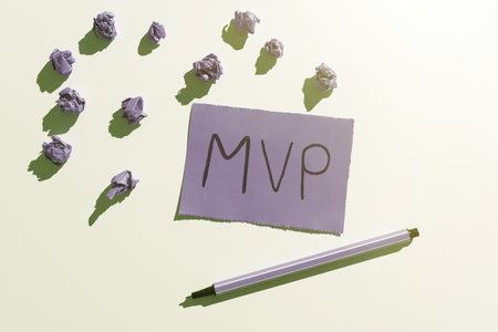 Conceptual caption Mvp. Business concept Investment Strategy to purchase shares with other investorsの写真素材