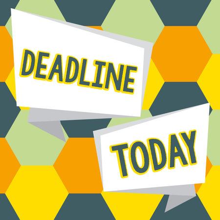 Conceptual caption Deadline. Concept meaning Period of time by which something must be finished or accomplishedの写真素材