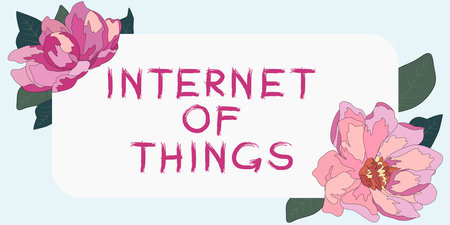 Writing displaying text Internet Of Things. Business showcase Innovation Globalization Digital Electronics Connectivityの写真素材