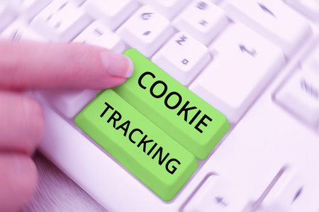 Sign displaying Cookie Tracking. Business approach Data stored in the user is computer by website...