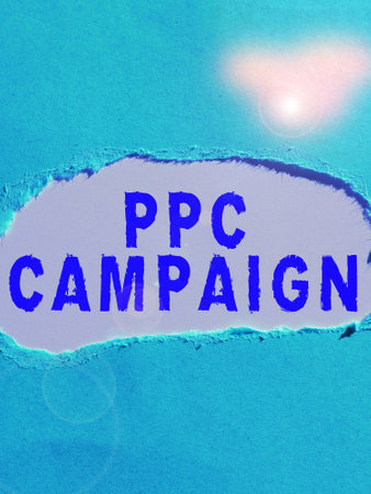Text showing inspiration Ppc Campaign. Business idea use PPC in order to promote their products and servicesの写真素材