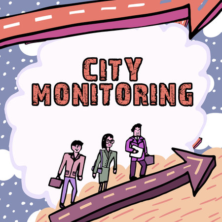 Conceptual display City Monitoring. Business overview indicatorlevel analysis pilot project on urban food systemsの写真素材