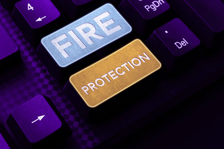 Handwriting text Fire Protection. Internet Concept measures taken to prevent fire from becoming...