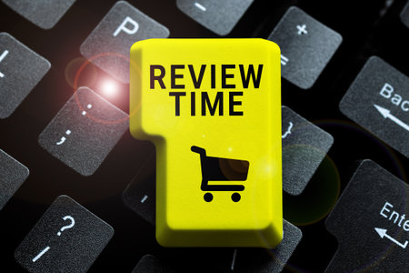 Inspiration showing sign Review Time. Business concept situation or system its formal examination by...