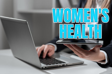 Hand writing sign Women S Health. Business showcase Women s is physical health consequence avoiding illness