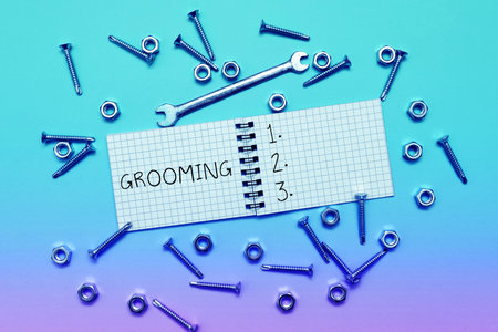 Text sign showing Grooming. Business idea hygienic care and enhancing the appearance of the pets