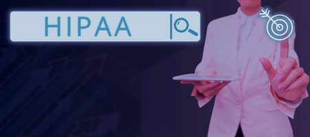 Writing displaying text Hipaa. Business approach Acronym stands for Health Insurance Portability...