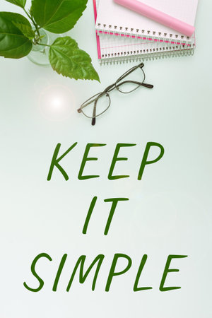 Conceptual caption Keep It Simple. Business showcase Easy to toss around Understandable Generic...