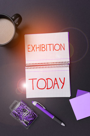 Inspiration showing sign Exhibition. Business concept and act of exposing something to audience, showingの写真素材