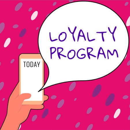 Text sign showing Loyalty Program. Business concept marketing effort that provide incentives to...