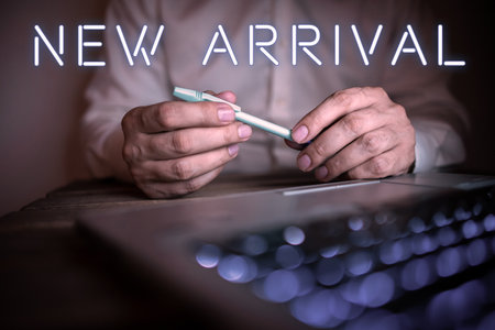 Text showing inspiration New Arrival. Business showcase the introduction of something new such as a product or service