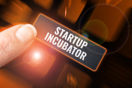 Inspiration showing sign Startup Incubator. Concept meaning Concept that can be used for financial gain of businessの写真素材