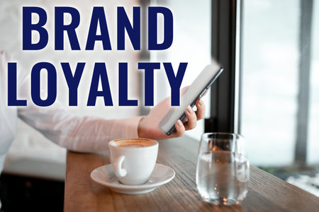 Inspiration showing sign Brand Loyalty. Business overview Repeat Purchase Ambassador Patronage Favorite Trustedの写真素材