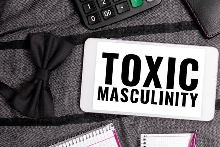 Conceptual caption Toxic Masculinity. Business overview describes narrow repressive type of ideas...
