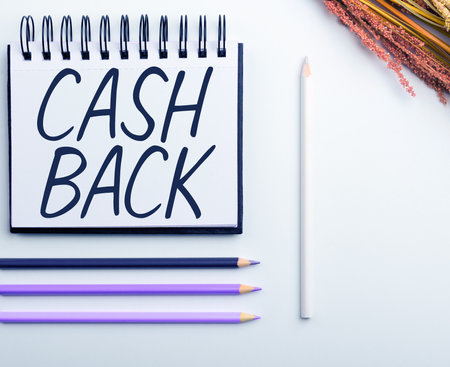 Handwriting text Cash Back. Concept meaning incentive offered buyers certain product whereby they receive cashの写真素材