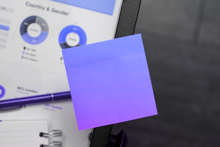 Important Message Written On Piece OF Paper. Photo Of Different Office Supplies, Stickers,...