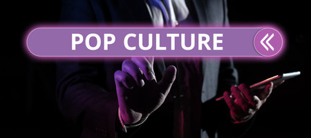 Inspiration showing sign Pop Culture. Concept meaning describes the lifestyle and tastes of the...