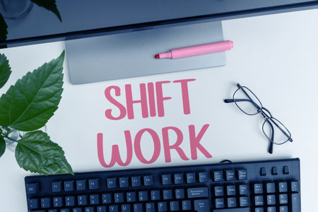 Inspiration showing sign Shift Work. Word Written on work comprising periods in which groups of...