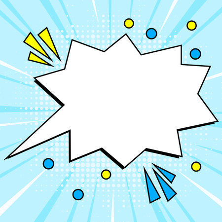 Comics Design Frames. Photo Frame Set With Explosion Bubbles For Add Collage, Funny Cute Comic Photos Collection For Promotionのイラスト素材