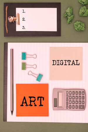 Text showing inspiration Digital Art. Word Written on use of skill and creative imagination...