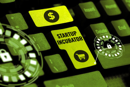 Writing displaying text Startup Incubator. Word Written on Concept that can be used for financial gain of businessの写真素材