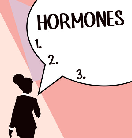 Inspiration showing sign Hormones. Business idea regulatory substance produced in organism transported tissue fluidsの写真素材